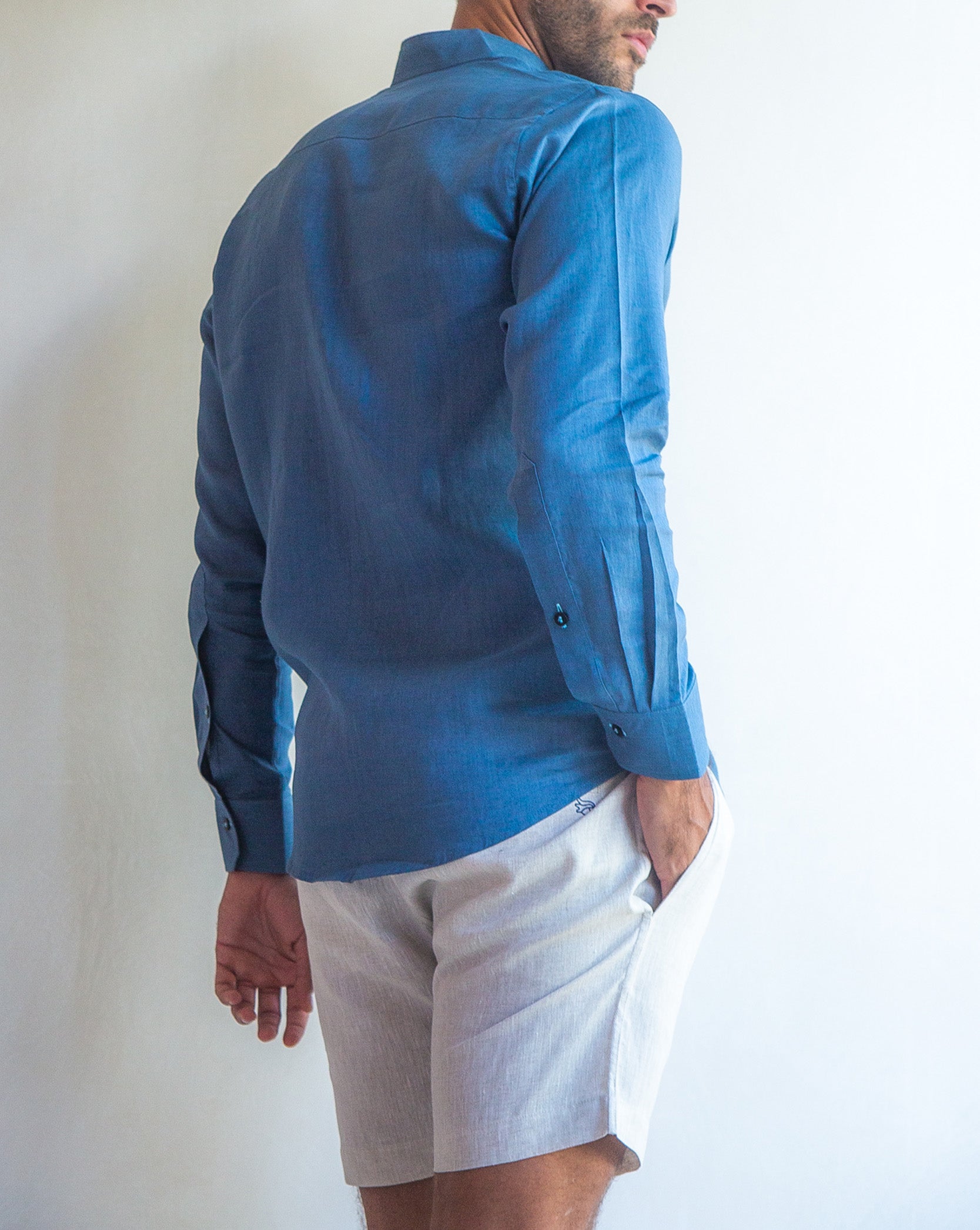 CAPRI Linen Bermudas - Light Sand - CRASQI