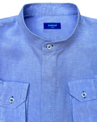 MENORCA Linen Shirt - Azul Cielo/Blue - CRASQI