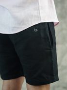 CAPRI Linen Bermudas - Black - CRASQI