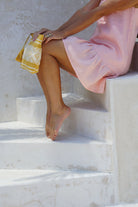 BORA-BORA Linen Dress - Salmon - CRASQI