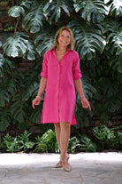 Shirt dress - Fucsia - CRASQI