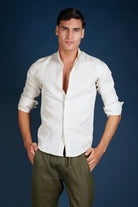 MENORCA Linen Shirt - Sand/Sand - CRASQI