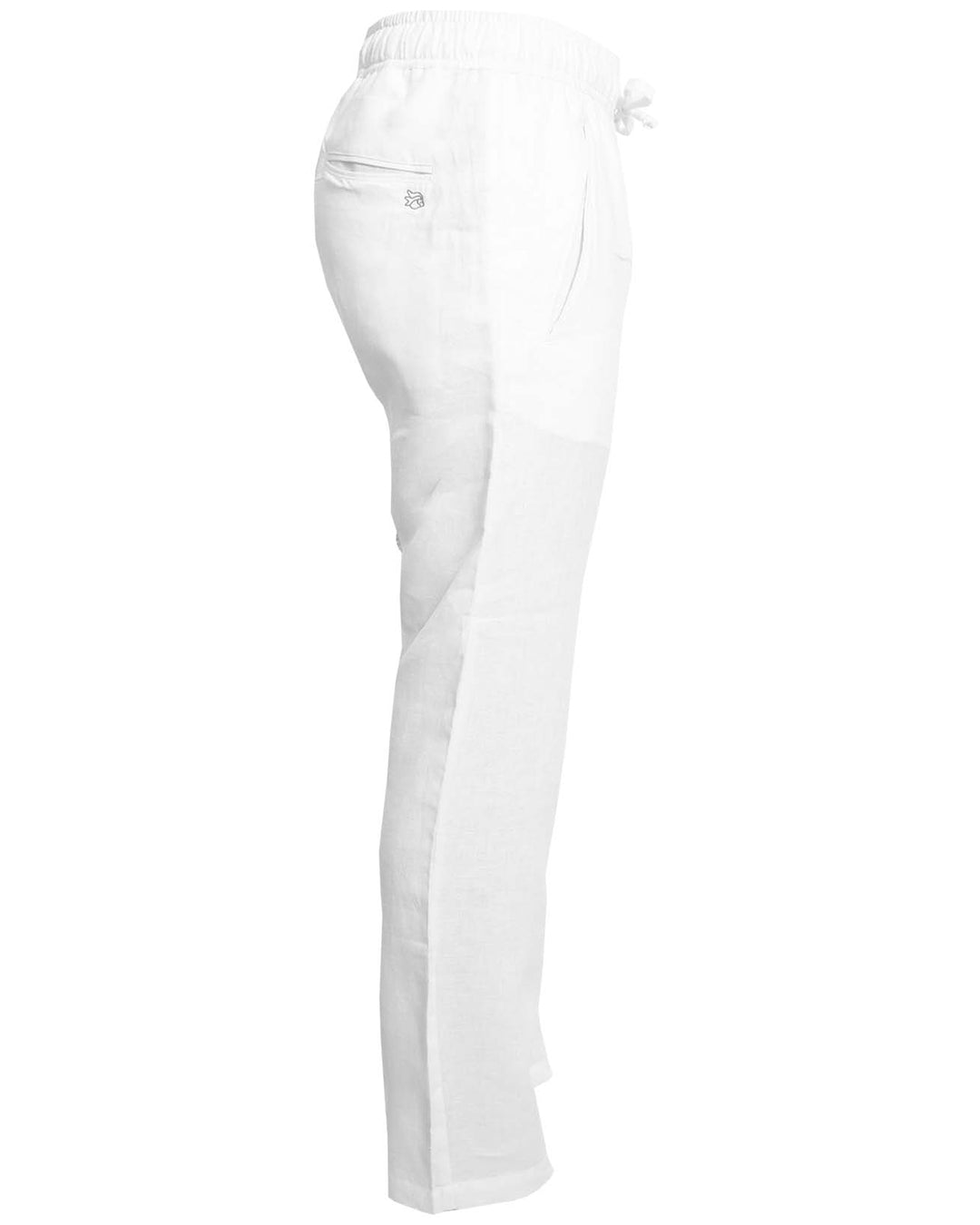 SARDINIA Linen Pant - White - CRASQI